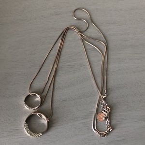 WHBM Long, Double Strand Necklace